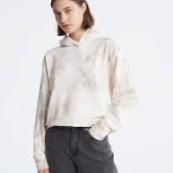 K LD Tie Dye Hoodie Terry Cloth Material Super Like Cropped Oversized Size Med - Picture 1 of 4